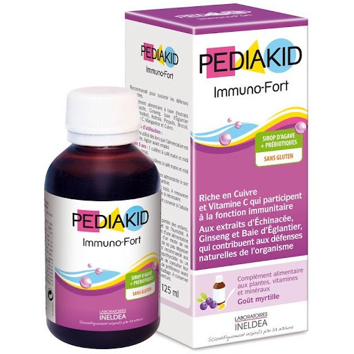 PEDIAKID IMMUNO FORT 125ML - SIRO TĂNG CƯỜNG SỨC ĐỀ KHÁNG CHO BÉ